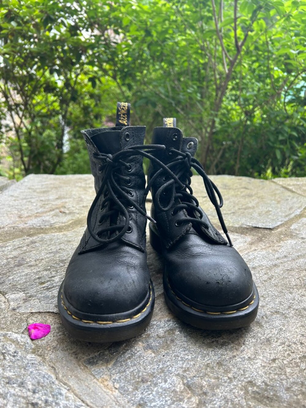 Dr. Martens Black Leather Combat Boots EU size 37